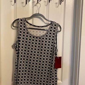 Black and white tank top